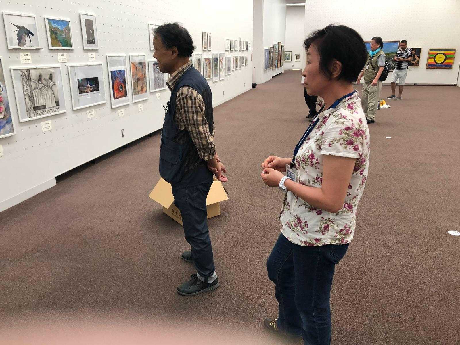 Uluslararası Tokyo Jürili Grup Sergisi'nden sergi salonu görünümü, Japonya 2018 — 4