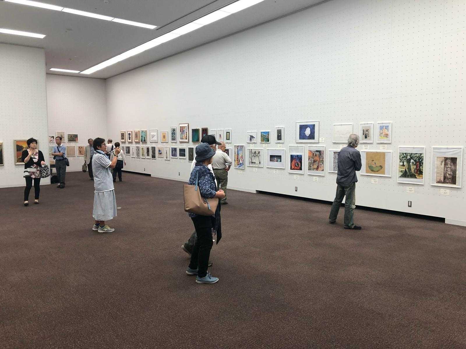 Uluslararası Tokyo Jürili Grup Sergisi'nden sergi salonu görünümü, Japonya 2018 — 8
